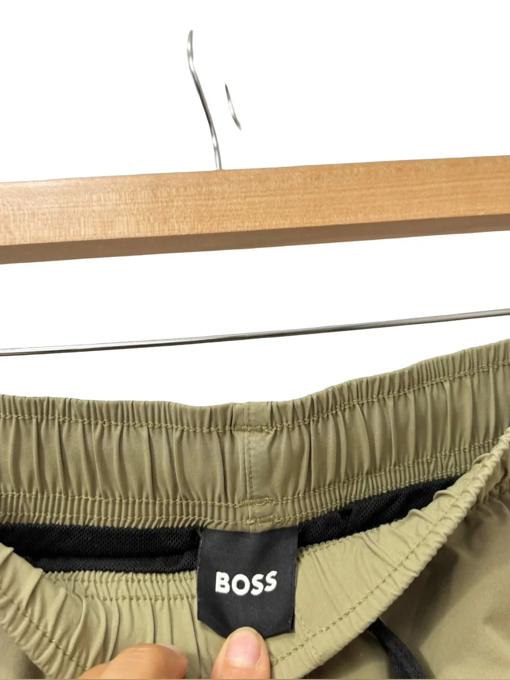 Hugo Boss Iconic Striped Green‎ Swim Shorts Size Large